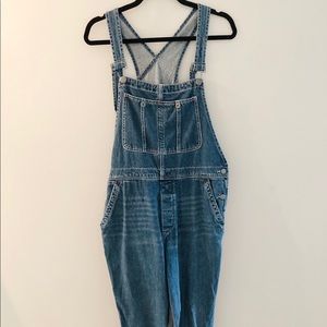Free People Yale Blue Overalls